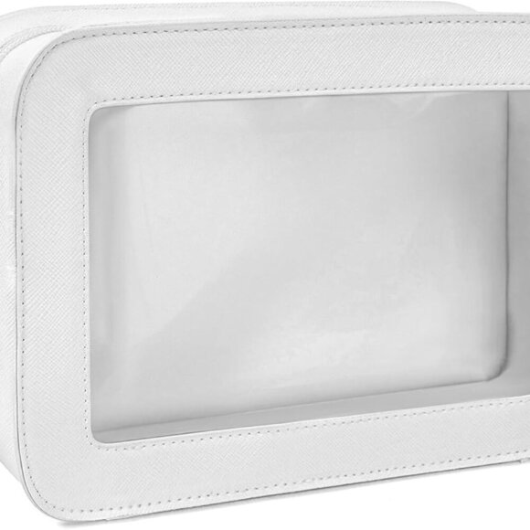 Clear Makeup Bag, Travel Cosmetic Case Toiletry Bag Make up Organizer Skincare P - Picture 1 of 7